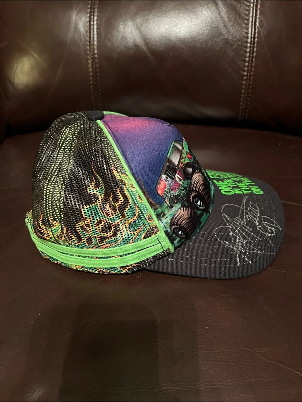Grave Digger Kids' Trucker Hat - Green/Black